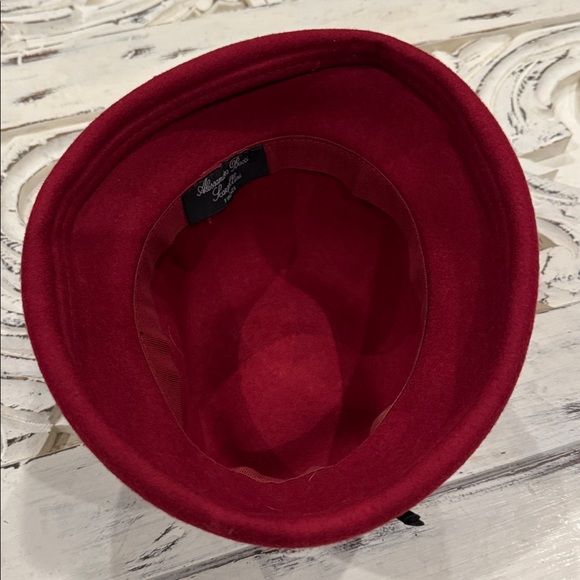 Vintage Alessandra Bacci Firenze Wool Cloche Hat Bucket hat Womens Made in Italy - Picture 5 of 10